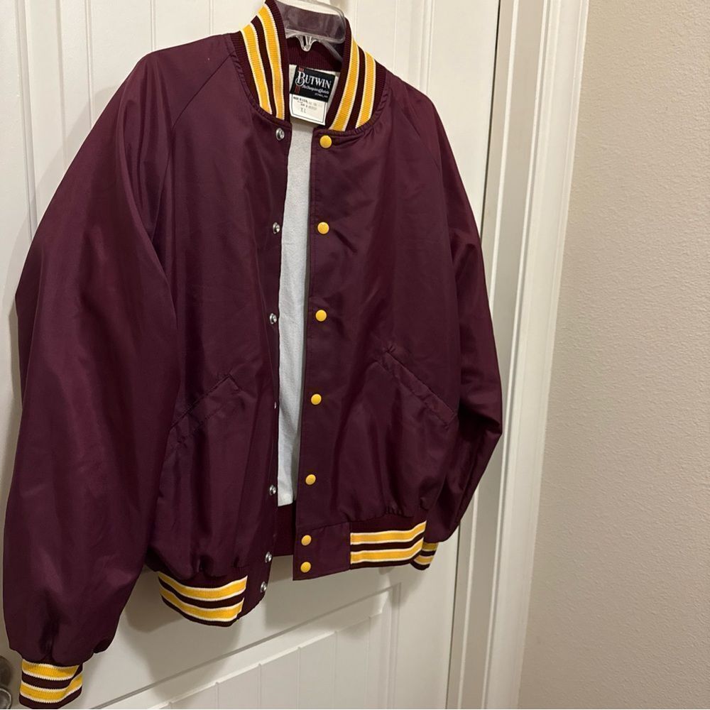 Butwin Varsity Jacket Men’s Size XL Windbreaker,Vintage